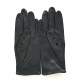 Leather gloves of lamb black "MARTINE".