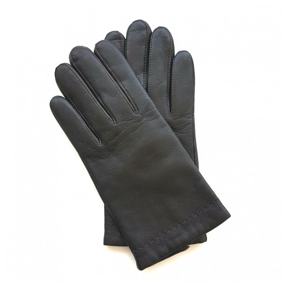 Leather gloves in lamb brown "RAPHAËL".