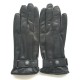 Leather gloves of lamb black "JULES"