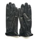 Gants en cuir d'agneau noir "JULES".