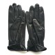 Leather gloves of lamb black "JULES"