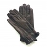 Leather gloves of lamb brown "JULES"