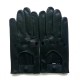 Gants en cuir d'agneau noir "AYRTON".