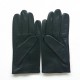 Gants en cuir d'agneau noir "AYRTON".