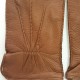 Gants en cuir de cerf chocolat " MARC ".