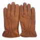 Leather gloves of deer chocolate " MARCUS "