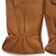 Leather gloves of deer chocolate " MARCUS "
