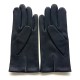 Gants en cuir d'agneau navy et charcoal "MARTIN"