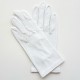 Leather gloves of lamb white "CAPUCINE".