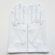 Leather gloves of lamb white "CAPUCINE".