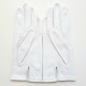 Leather gloves of lamb white "CAPUCINE".