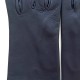 Leather mittens of lamb damson "JEANNE"