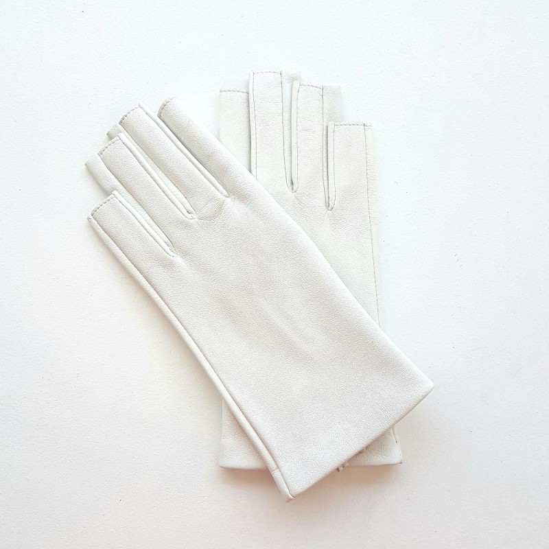 Gants de travail à paume double en peau de chèvre pour hommes, Aggressor,  blanc