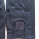 Leather mittens of lamb damson "PILOTE".