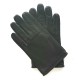 Leather gloves of lamb khaki "BENJAMIN".