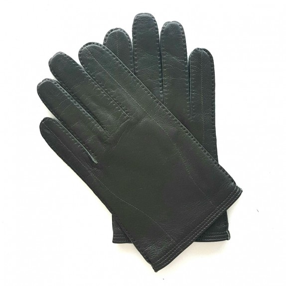 Gants en cuir d'agneau kaki "BENJAMIN".