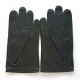 Leather gloves of lamb khaki "BENJAMIN".