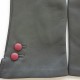 Gants en cuir d'agneau charcoal et rose antique "CLEMENTINE".
