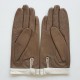 Gants en cuir d'agneau argile blanc "TIPPI".