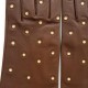 Leather gloves of lamb havana and beige "COCCINELLE"