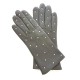 Gants en cuir d'agneau hot pink et noir "COCCINELLE".