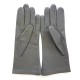 Leather gloves of lamb hot pink and black "COCCINELLE"