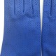 Leather gloves of lamb blue "LINA".