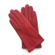 Gants en cuir d'agneau rouge "LINA".