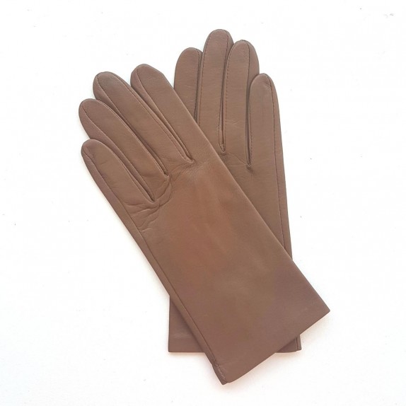 Leather gloves of lamb sand "CAPUCINE"