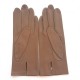 Leather gloves of lamb sand "CAPUCINE"