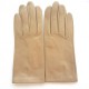 Leather gloves of lamb lime "CAPUCINE"
