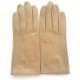 Leather gloves of lamb lime "CAPUCINE".