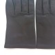 Leather gloves of lamb ebony "CAPUCINE"