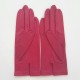 Leather gloves of lamb orchid "CAPUCINE"