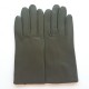 Leather gloves of lamb fir "CAPUCINE"
