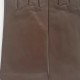 Gants en cuir d'agneau chocolat foncé "CAPUCINE".