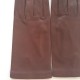 Leather gloves of lamb chocolate "CAPUCINE"