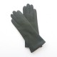 Leather gloves of lamb khaki lining cashmere "COLINE"