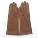 Leather gloves of lamb caravan "COLINE"