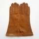 Gants en cuir d'agneau biscuit clair "COLINE".