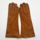 Gants en cuir d'agneau biscuit clair "COLINE".