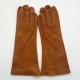 Leather gloves of lamb clear biscuit "COLINE"