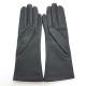 Leather gloves of lamb grey "COLINE".