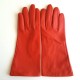 Gants en cuir d'agneau, orange, "COLINE".