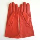 Gants en cuir d'agneau, orange, "COLINE".