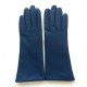 Leather gloves of lamb indigo "COLINE"