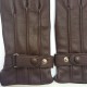 Leather gloves of lamb brown "JULES"