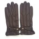 Leather gloves of lamb brown "JULES"