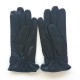 Leather gloves of lamb black "JULES"