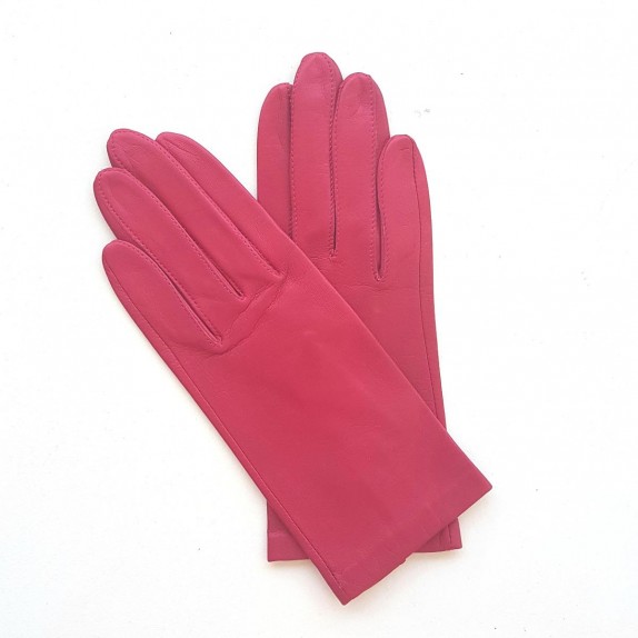 Leather gloves of lamb orchid "CAPUCINE"